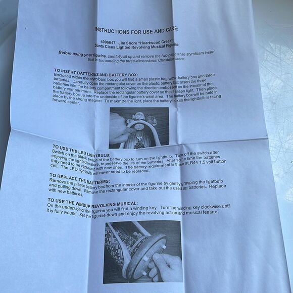 Jim Shore 2007 Christmas Spirit Lives Within Santa Revolving Musical Figurine - Picture 5 of 7